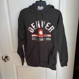Denver Colorado Graphic Hoodie - Dark Gray
